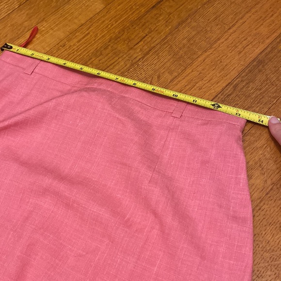 ESCADA linen pink fully lined pencil skirt sz 36 - Picture 8 of 9